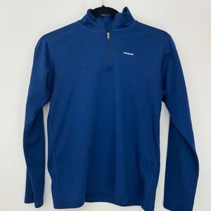 Patagonia Navy Blue Half-Zip Fleece Pullover XL/14 Youth